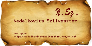 Nedelkovits Szilveszter névjegykártya